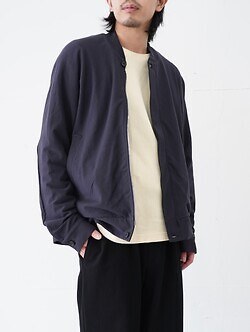 nonnotte 남성 Draping Bias Sleeve Zip Up Blouson 이미지1