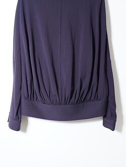 ノノット メンズ ドレーピングバイアススリーブジップアップブルゾン 画像5