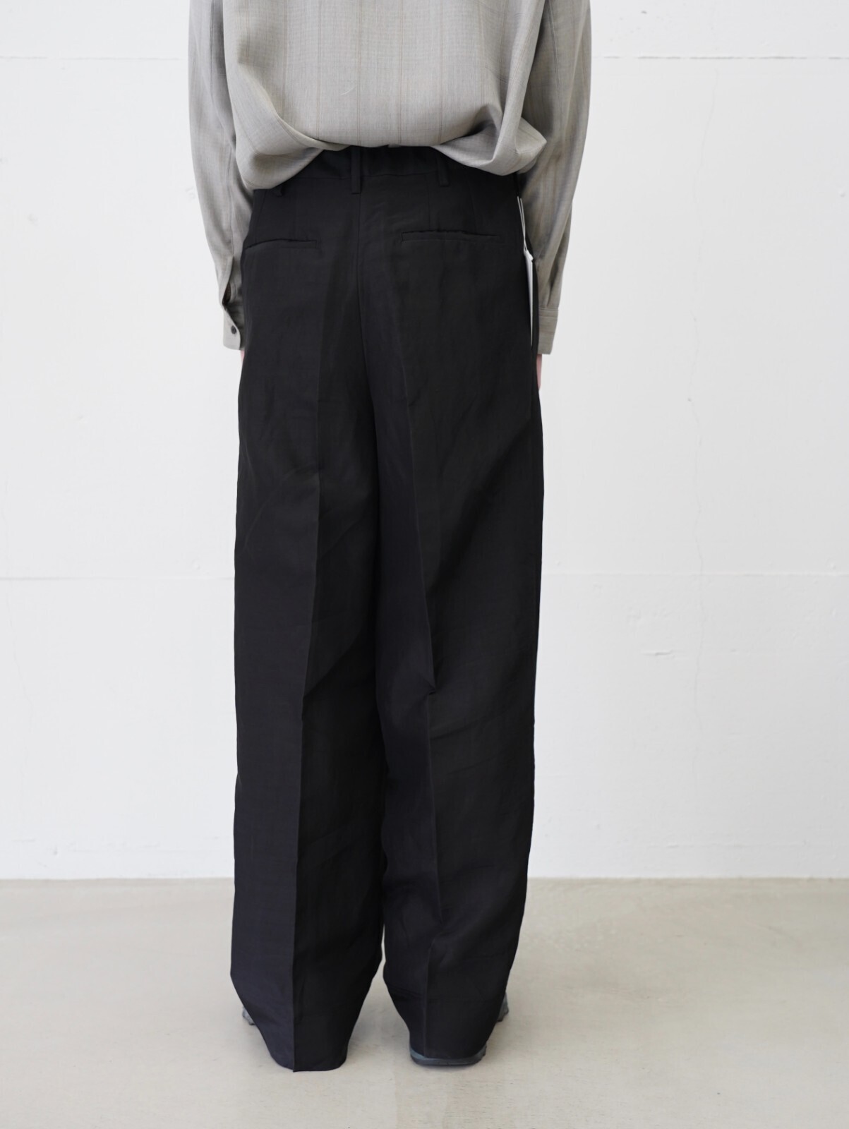 ノノット メンズ ドローコードワイドストレートトラウザーズ 画像6