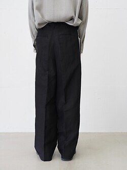 ノノット メンズ ドローコードワイドストレートトラウザーズ 画像6