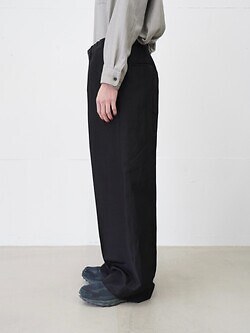 ノノット メンズ ドローコードワイドストレートトラウザーズ 画像5