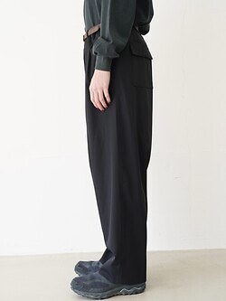 nonnotte 男士 2-Tuck Draw Cord Wide Trousers 图片7
