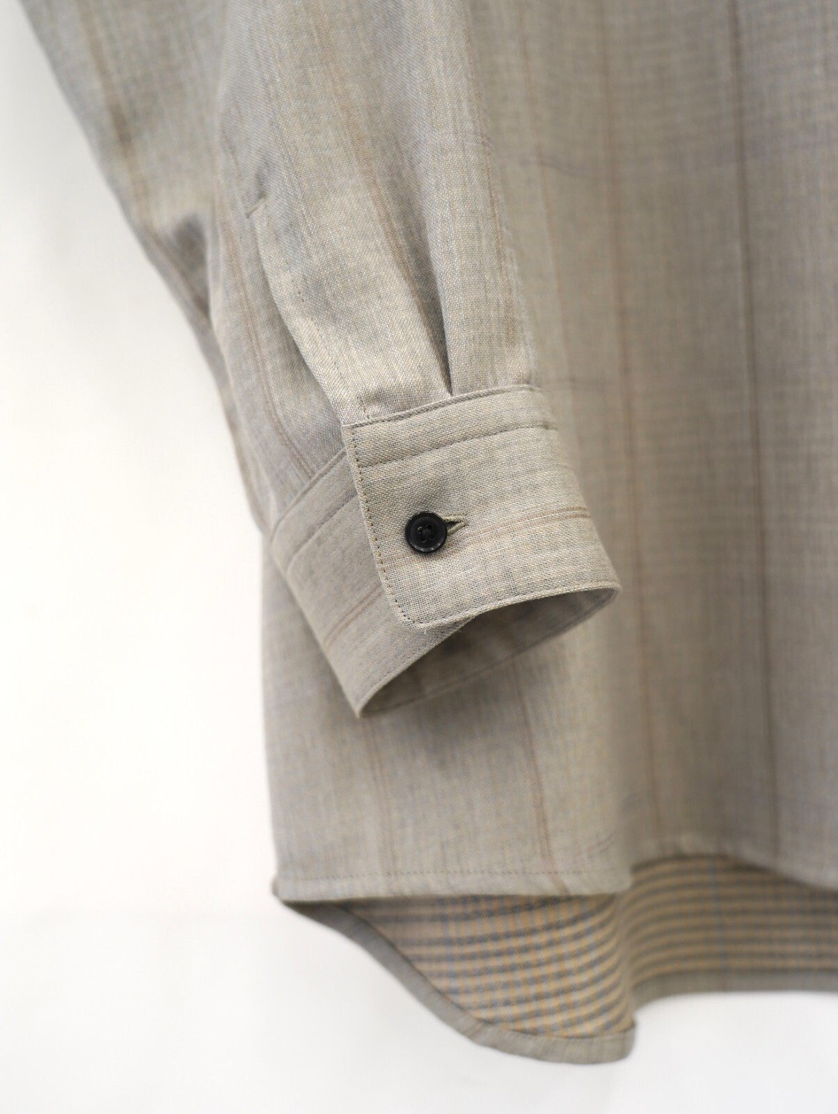 ノノット メンズ ミニマムショールカラーオーバーサイズシャツ 画像11