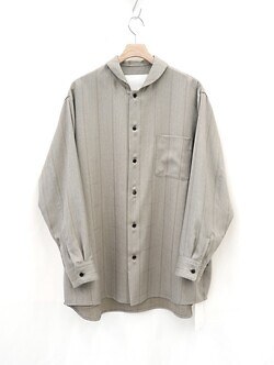 ノノット メンズ ミニマムショールカラーオーバーサイズシャツ 画像7