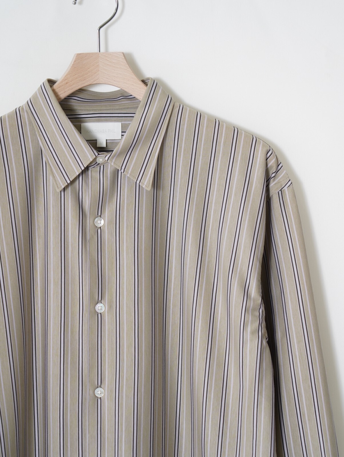 KANEMASA PHIL. WOMENS & MENS 46G Stripe Modest Shirt IMAGE9