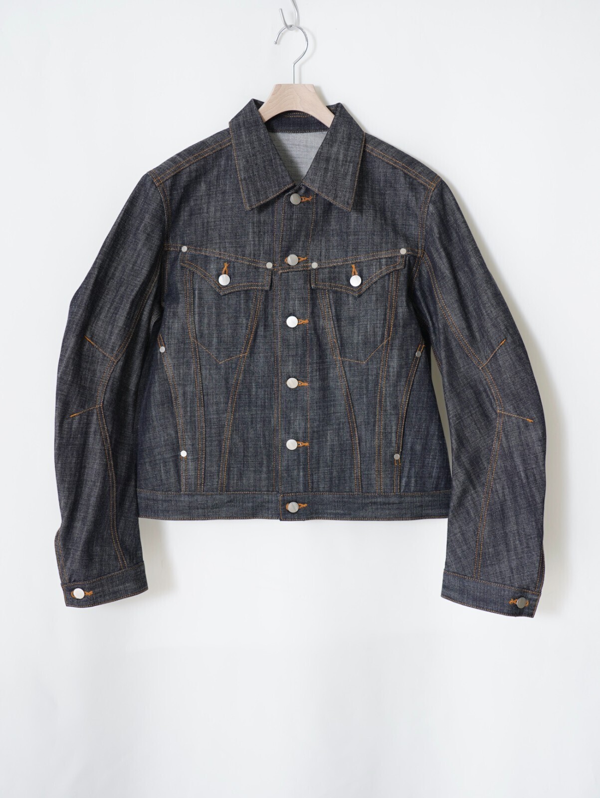ネヴァーフォーゲット メンズ デニムトラッカージャケット 画像4