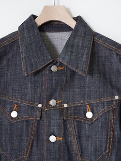 ネヴァーフォーゲット メンズ デニムトラッカージャケット 画像7