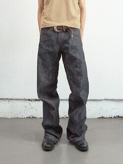 ネヴァーフォーゲット メンズ 3Dツイストワイドレッグジーンズ 画像1