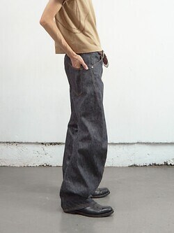 ネヴァーフォーゲット メンズ 3Dツイストワイドレッグジーンズ 画像2