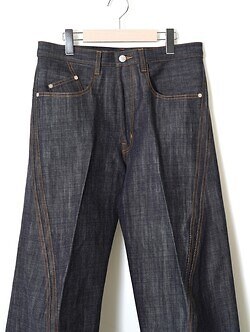 ネヴァーフォーゲット メンズ 3Dツイストワイドレッグジーンズ 画像7