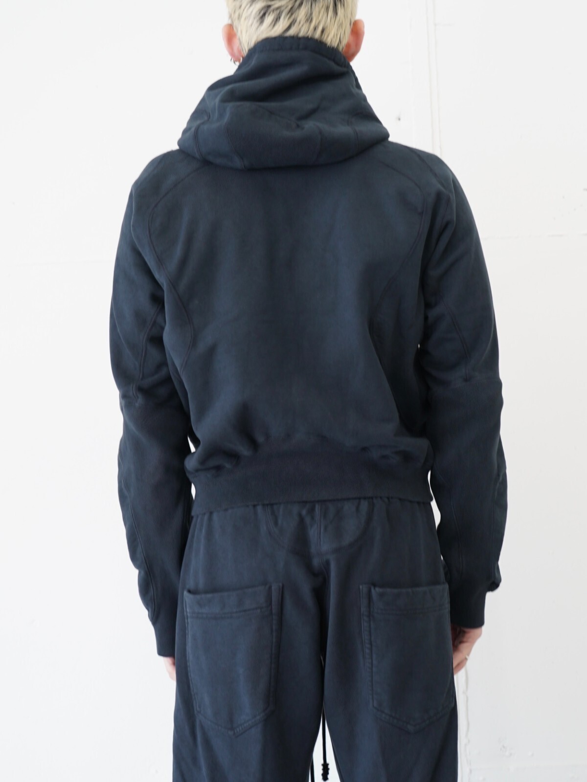 NVRFRGT MENS PANELED ZIP UP HOODIE IMAGE3