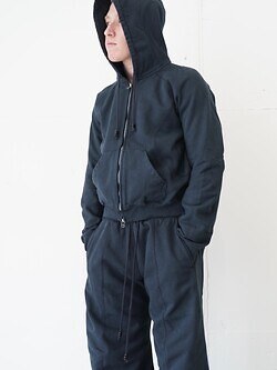NVRFRGT MENS PANELED ZIP UP HOODIE IMAGE4