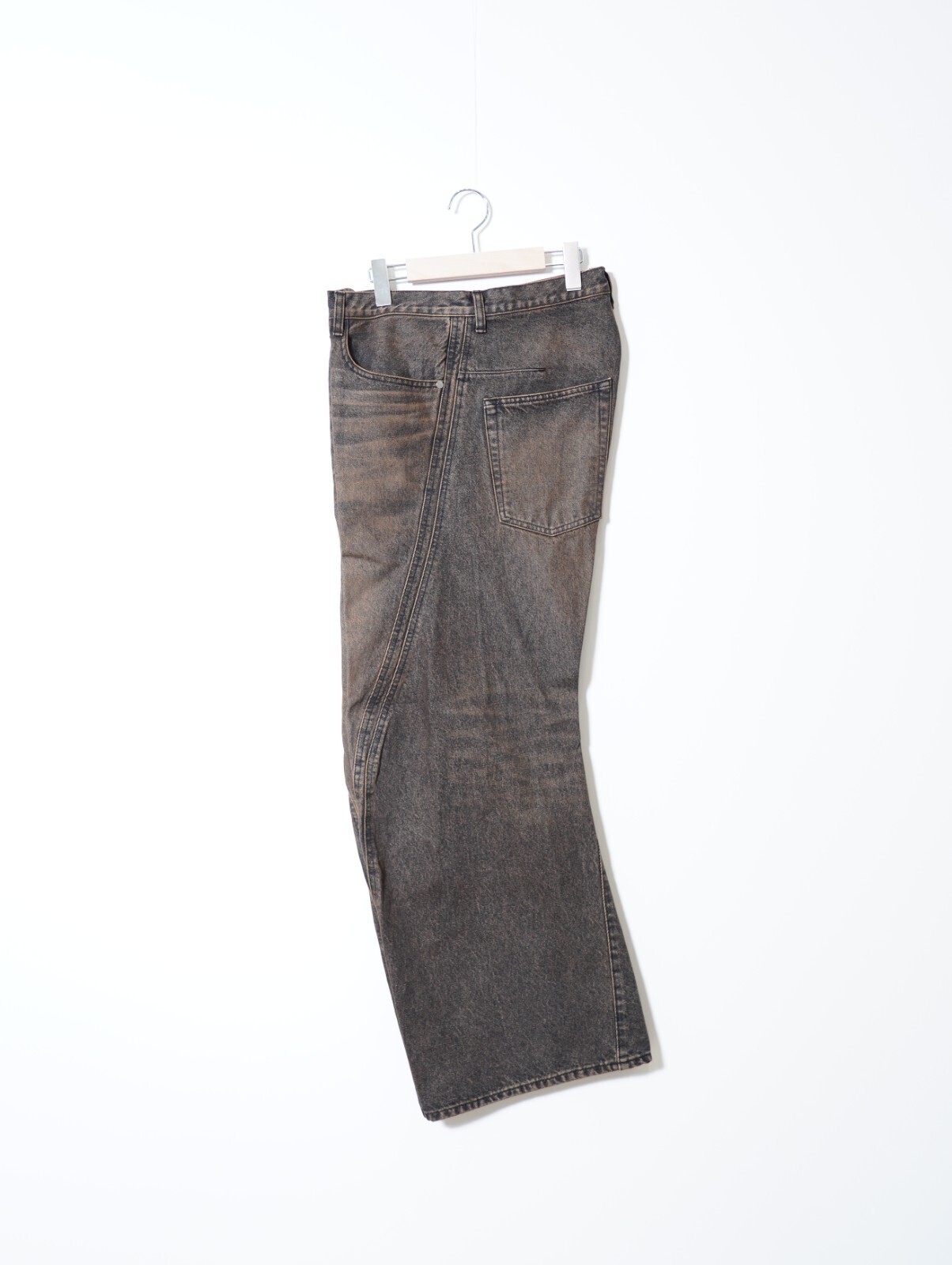 NVRFRGT 남성 3D TWISTED WIDE LEG JEANS 이미지13