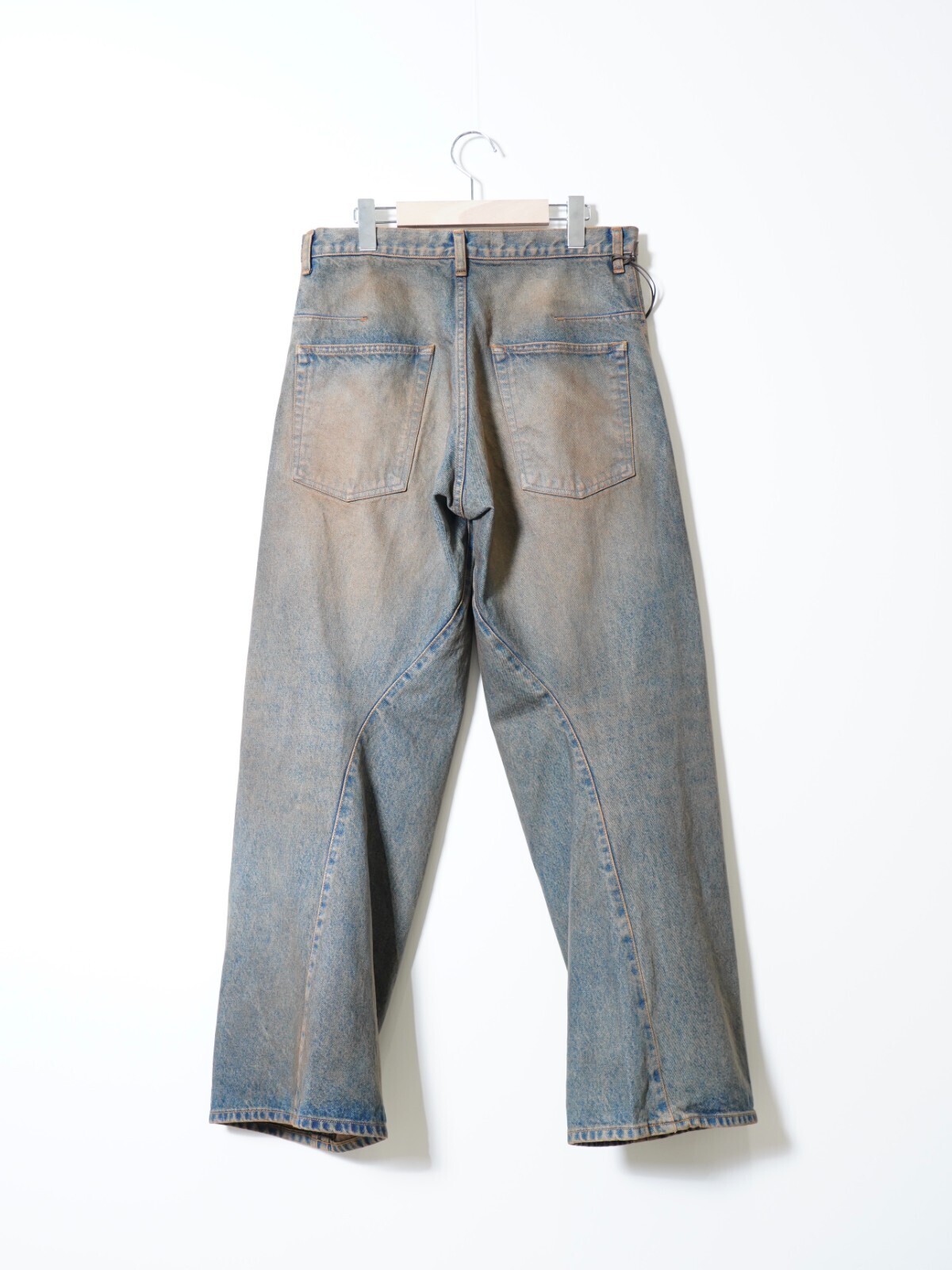 NVRFRGT 남성 3D TWISTED WIDE LEG JEANS 이미지3