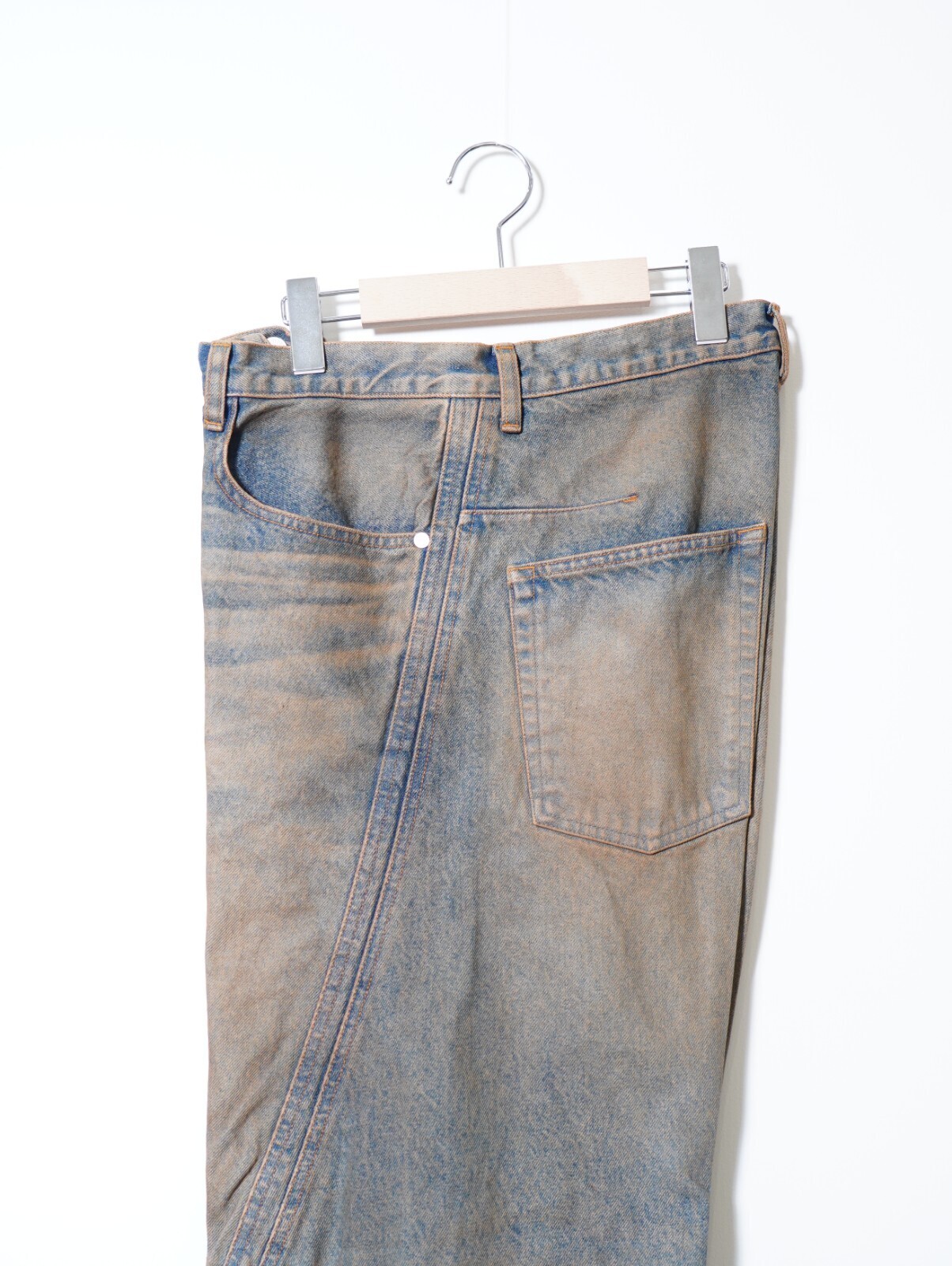 NVRFRGT 남성 3D TWISTED WIDE LEG JEANS 이미지8