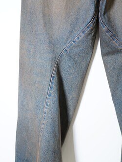 NVRFRGT 남성 3D TWISTED WIDE LEG JEANS 이미지12