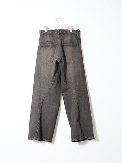 NVRFRGT 남성 3D TWISTED WIDE LEG JEANS 이미지15