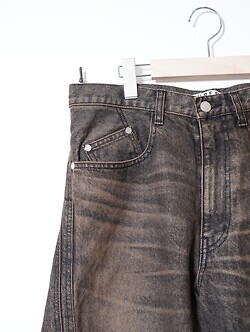 NVRFRGT 남성 3D TWISTED WIDE LEG JEANS 이미지17