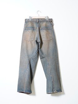 NVRFRGT 남성 3D TWISTED WIDE LEG JEANS 이미지3
