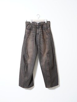 NVRFRGT 남성 3D TWISTED WIDE LEG JEANS 이미지14