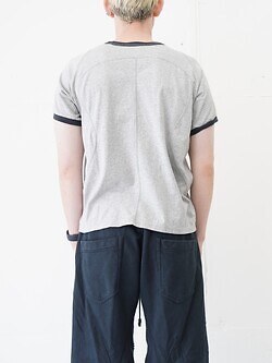 NVRFRGT 男士 PANELLED HALF SLEEVE RINGER T-SHIRT 圖片3