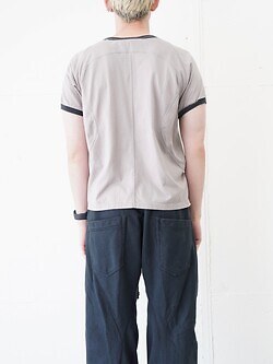 NVRFRGT 男士 PANELLED HALF SLEEVE RINGER T-SHIRT 圖片8