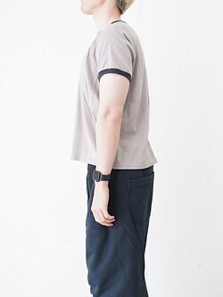 NVRFRGT 男士 PANELLED HALF SLEEVE RINGER T-SHIRT 圖片7