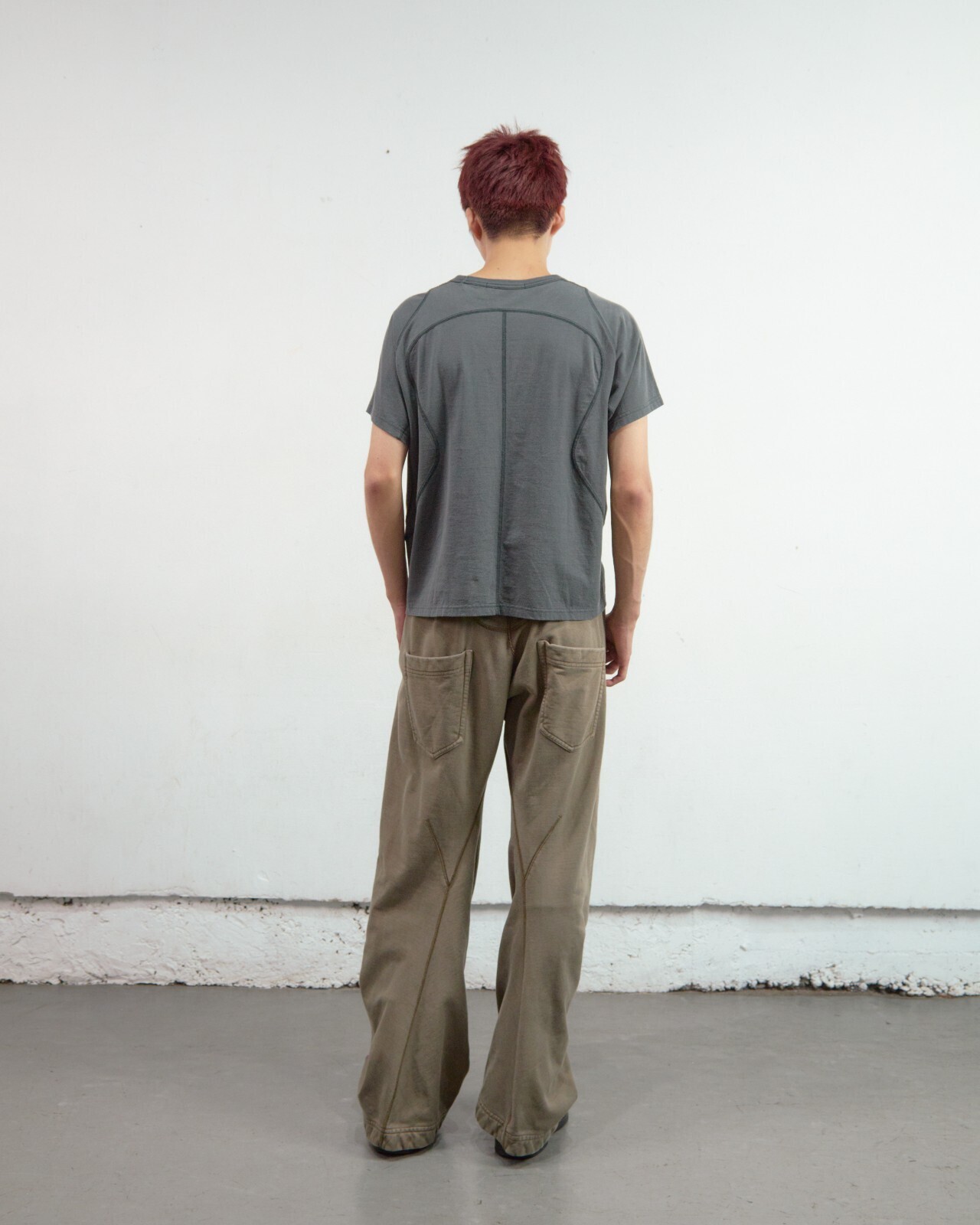 NVRFRGT MENS PANELLED HALF SLEEVE T-SHIRT IMAGE6