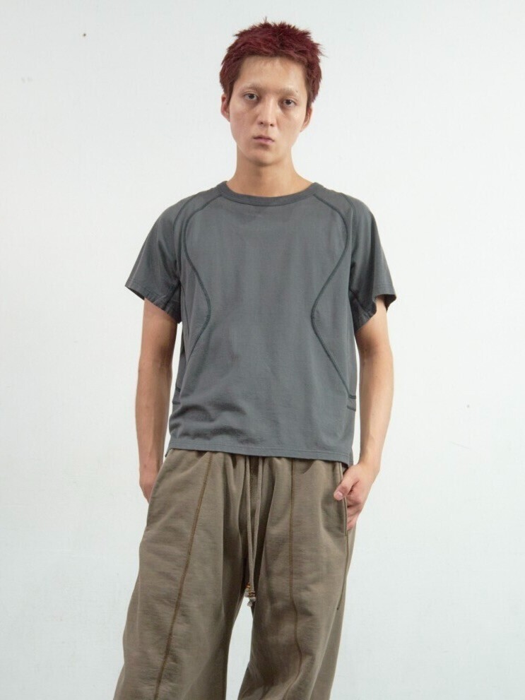 NVRFRGT MENS PANELLED HALF SLEEVE T-SHIRT IMAGE6