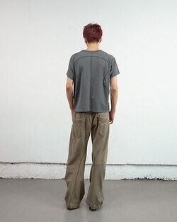 NVRFRGT MENS PANELLED HALF SLEEVE T-SHIRT IMAGE6