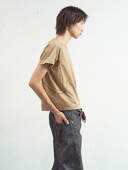 NVRFRGT MENS PANELLED HALF SLEEVE T-SHIRT IMAGE2