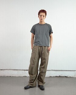 NVRFRGT MENS PANELLED HALF SLEEVE T-SHIRT IMAGE4