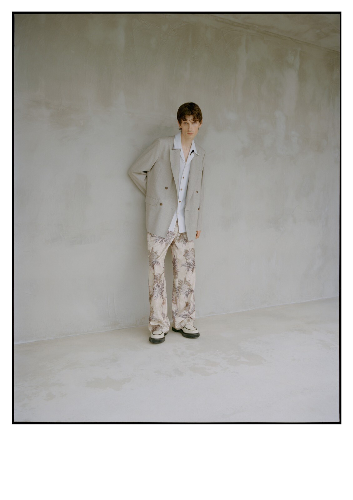 イレニサ メンズ ダブルブレストテイラードジャケット 画像14