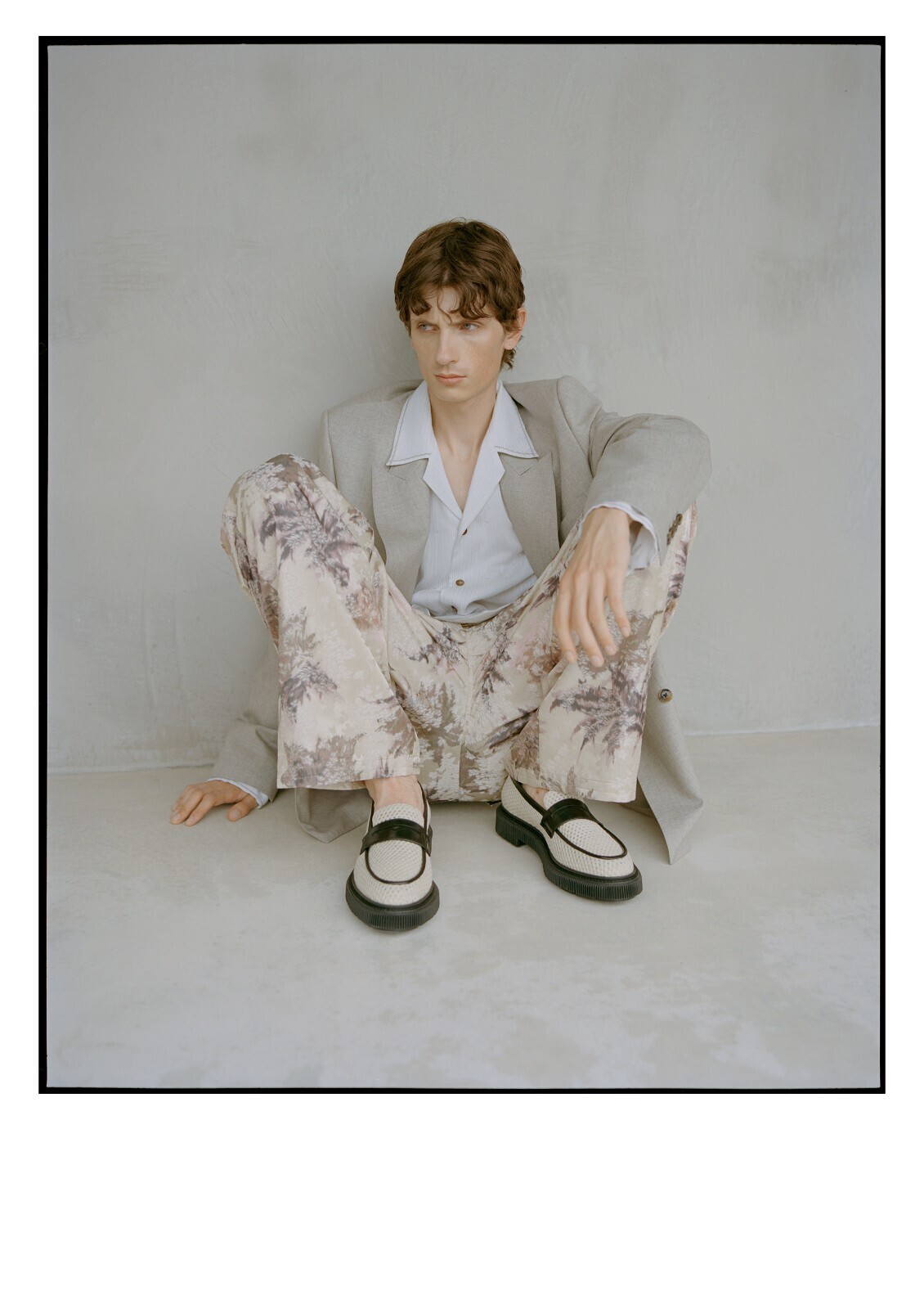 イレニサ メンズ ダブルブレストテイラードジャケット 画像13