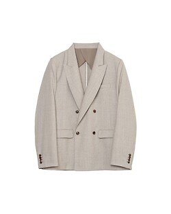 イレニサ メンズ ダブルブレストテイラードジャケット 画像4