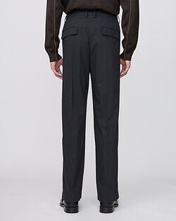 IRENISA 남성 TWO TUCKS WIDE TROUSERS (26SS) 이미지3