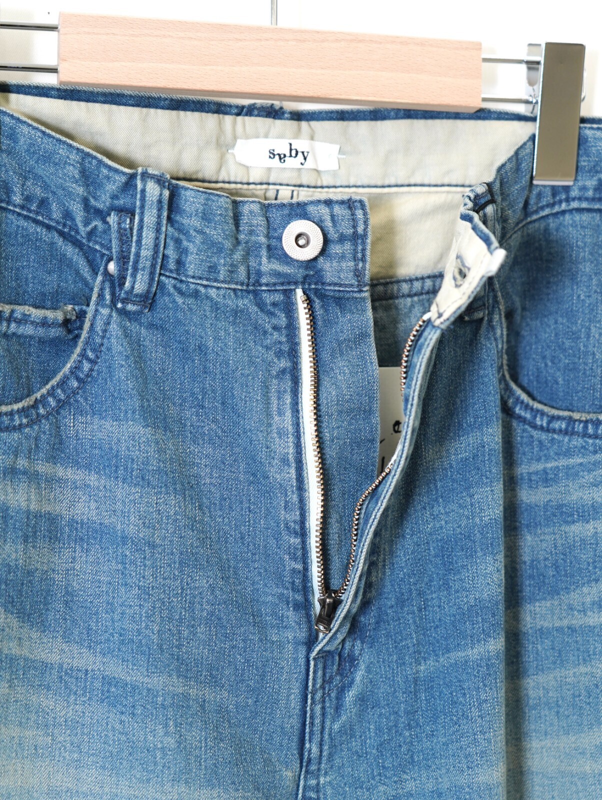 saby 男士 TYPE 3 BAGGY- 11oz Uneven yarn Denim - 图片20