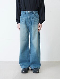 saby 男士 TYPE 3 BAGGY- 11oz Uneven yarn Denim - 图片12