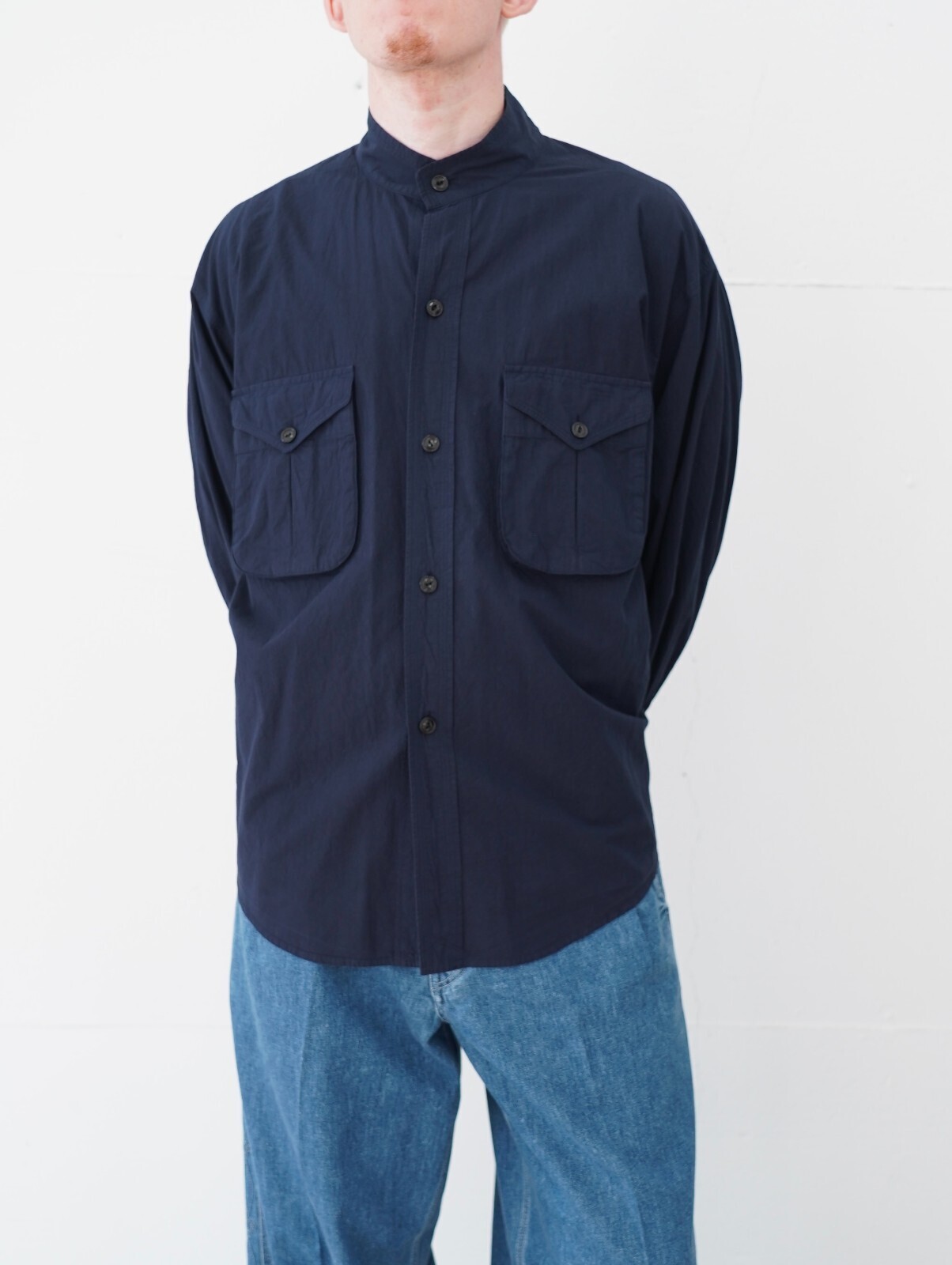 サルト メンズ スタンドカラーオーバーシャツ 画像2