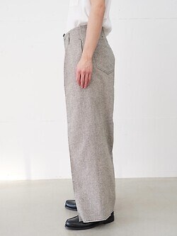 saby 남성 TUCK-BAGGY TYPE 3 - Bishu Japan Silk Linen FAB - 이미지7