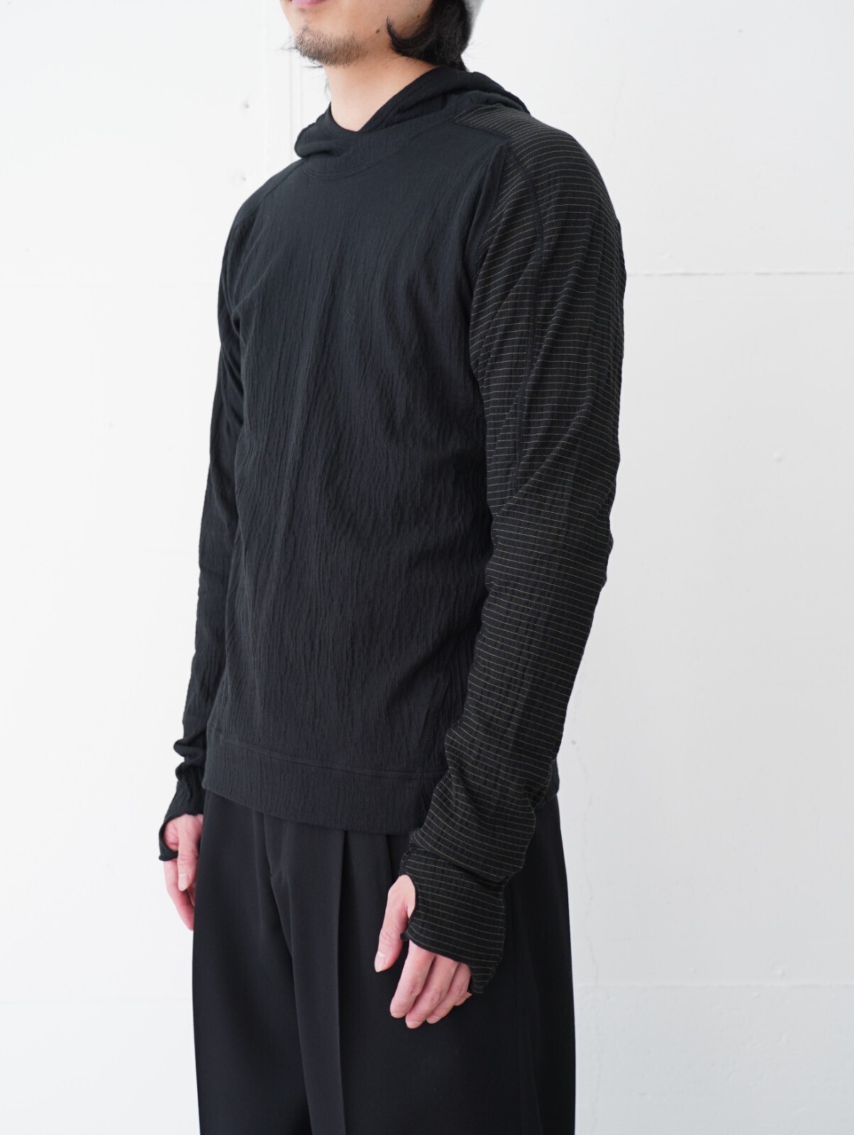 JIAN YE 男裝 GUAI HOOD LON T 圖片1