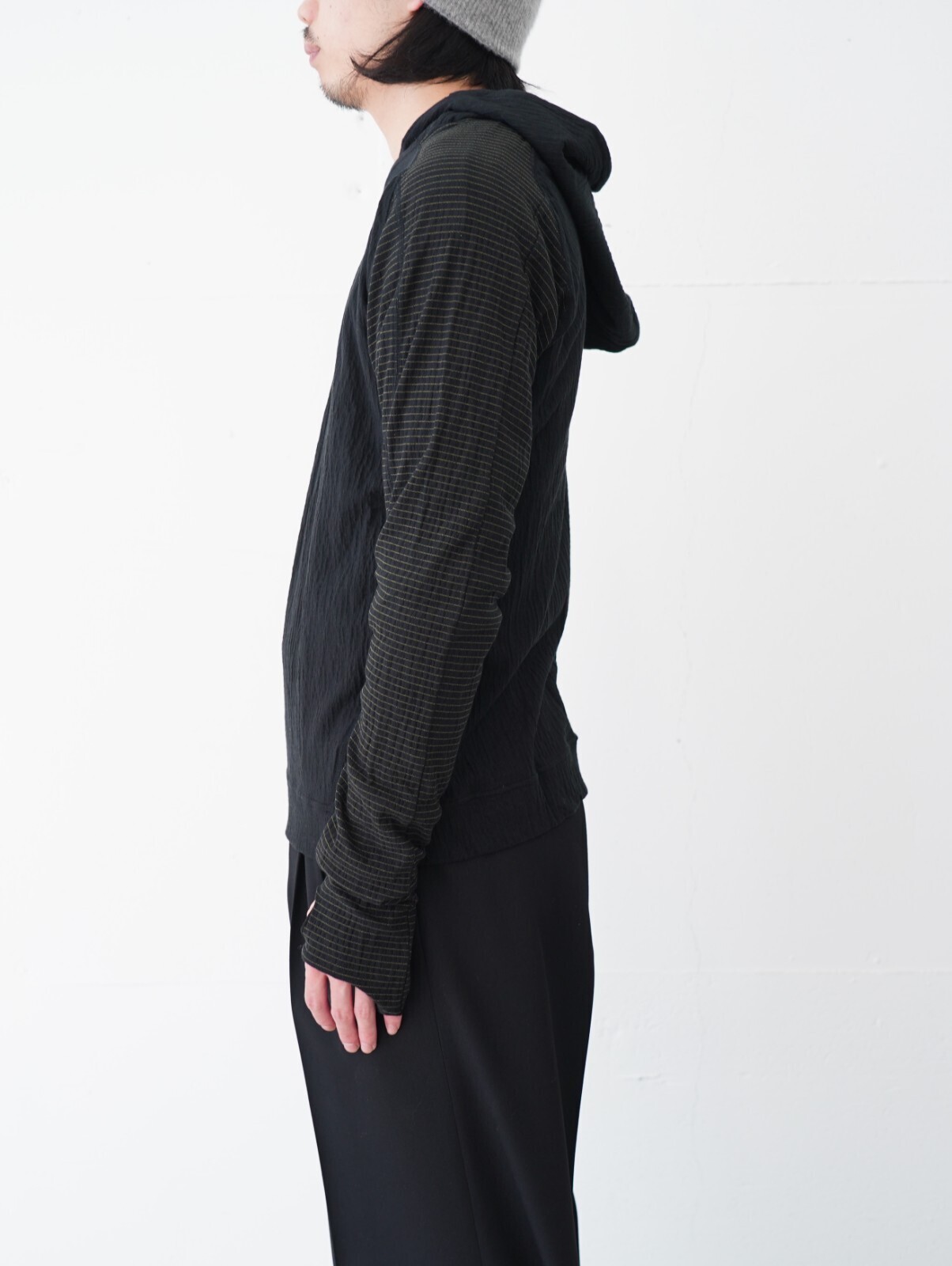 JIAN YE 男裝 GUAI HOOD LON T 圖片3