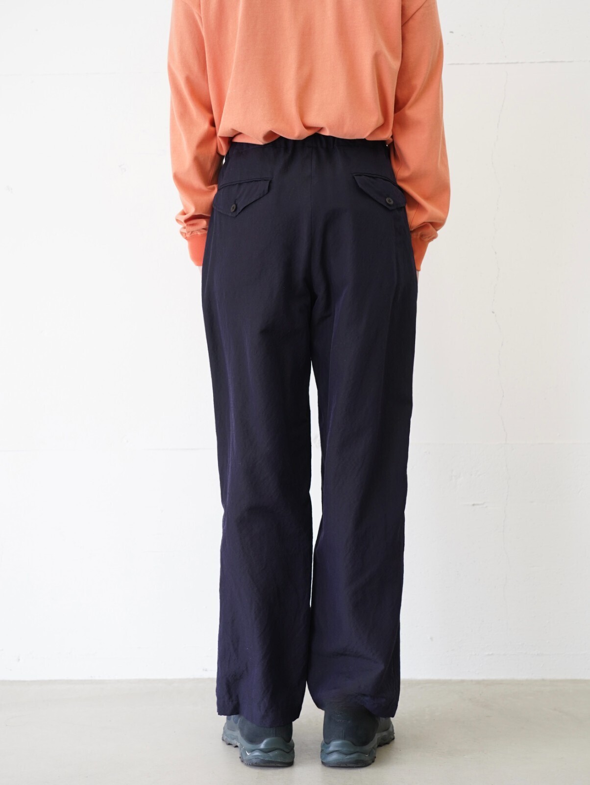 ULTERIOR 男裝 WASHED WOOL SILK TWILL DRAWSTRING PANTS 圖片4