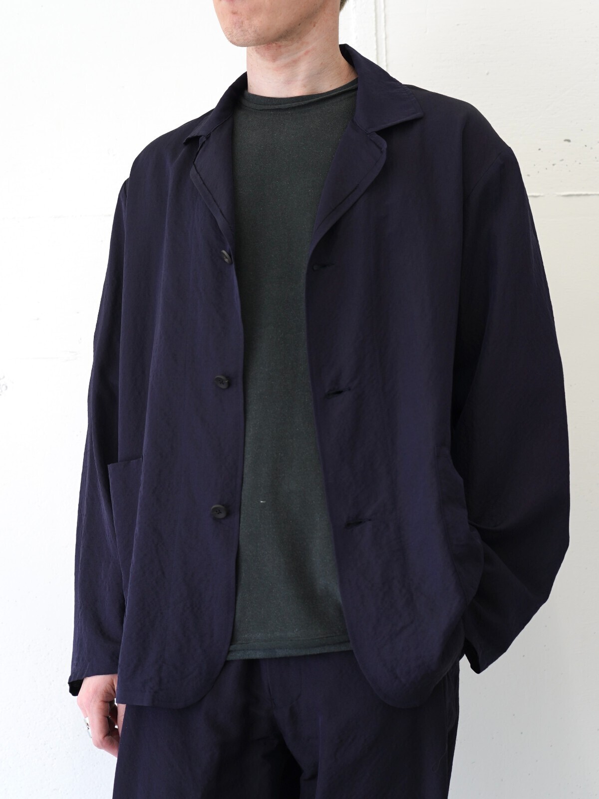 ULTERIOR 男裝 WASHED WOOL SILK TWILL JKT 圖片5
