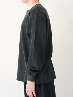ULTERIOR 男士 FADED TWIST TENJIKU HENLEY-NECK TOP 圖片3
