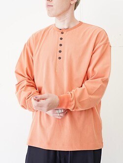 ULTERIOR 男士 FADED TWIST TENJIKU HENLEY-NECK TOP 圖片9