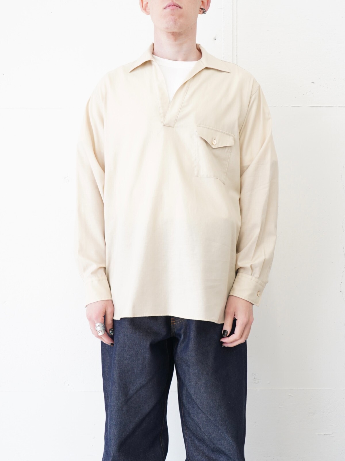 ULTERIOR MENS SILKY SOFT TWILL SKIPPER SHIRT IMAGE2