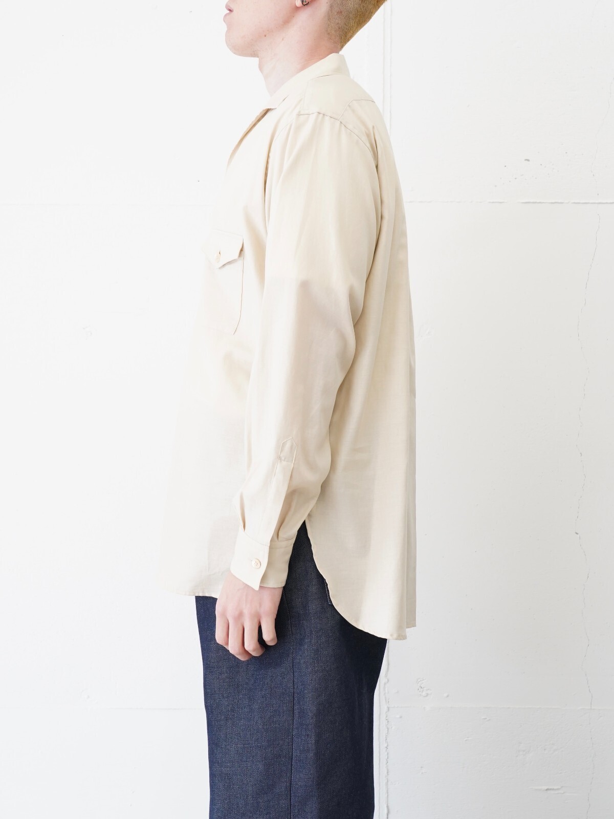 ULTERIOR MENS SILKY SOFT TWILL SKIPPER SHIRT IMAGE3