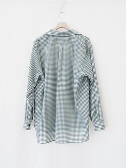 ULTERIOR MENS SUPER LIGHT WOOL CHECK SKIPPER SHIRT IMAGE6