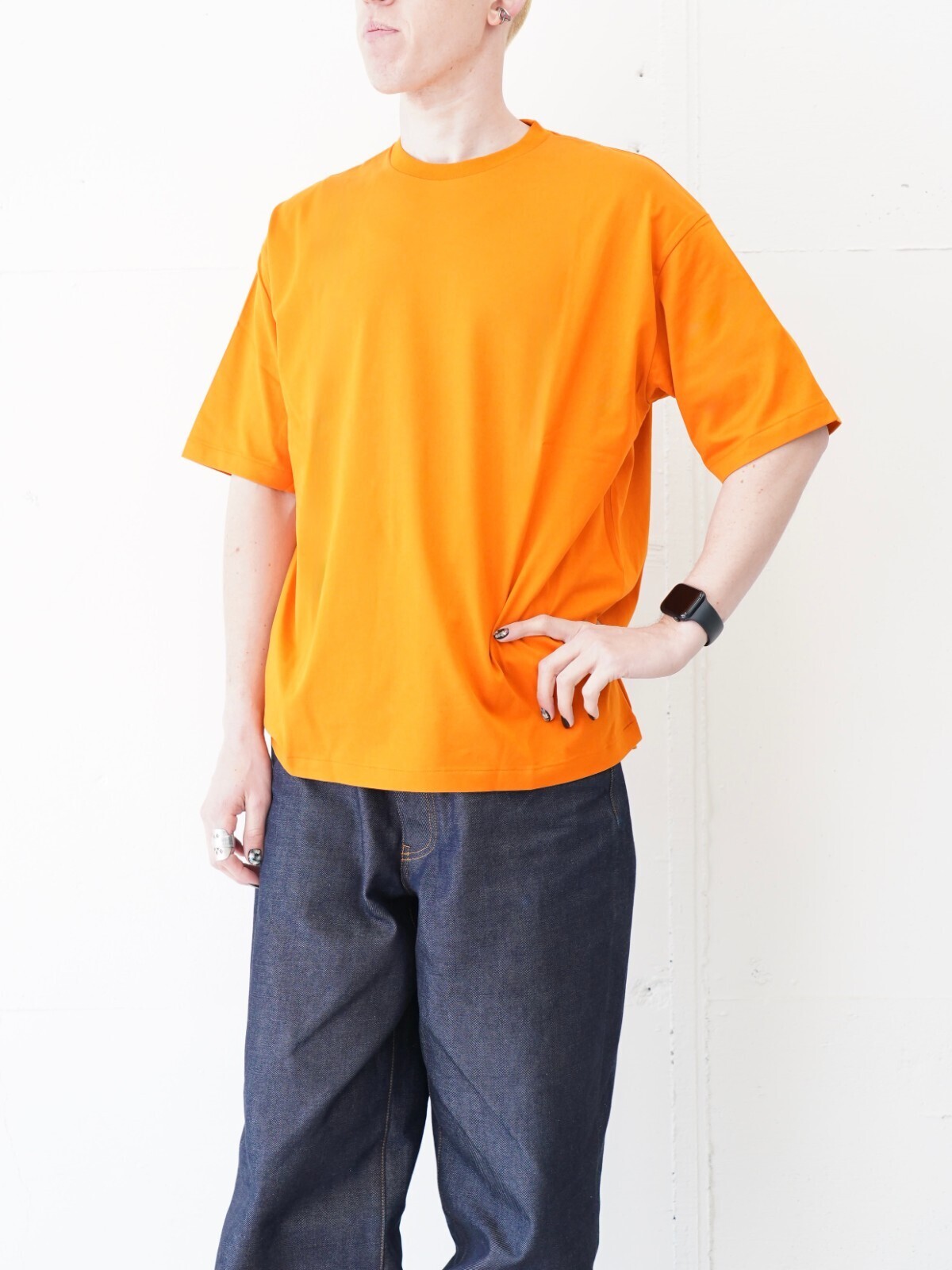 ULTERIOR MENS SUVIN SUEDED TENJIKU TEE IMAGE2